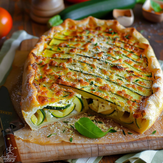 Pizza con verdure.