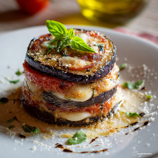 Un'immagine di un'insalata di pomodoro e basilico.