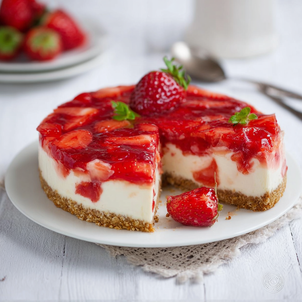 Un cake a base di frutta con una lattuga e una stella di frutta.