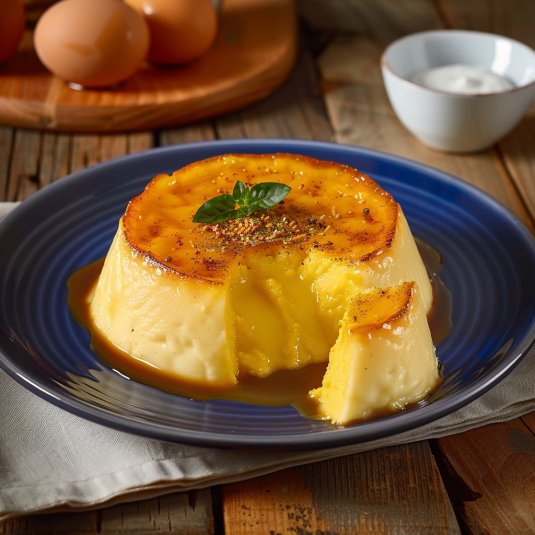 Un piatto di crema con frullati e semi.