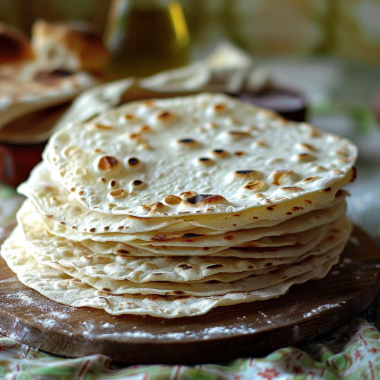 Pita con burro.