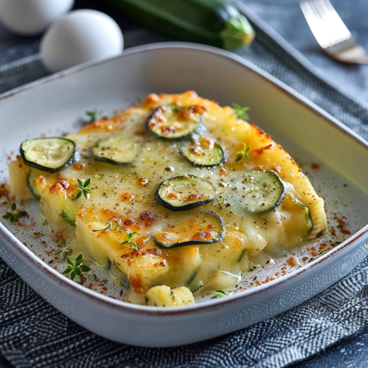 Piatti di verdura con formaggio e uova.