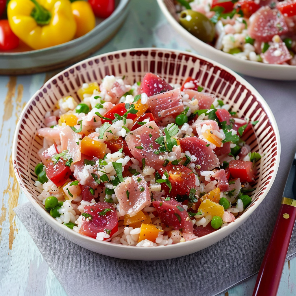 Una tazza di frullato con verdure e pesce.