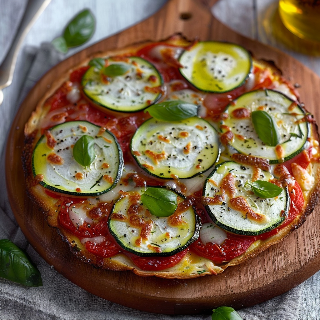 Pizza con verdure.