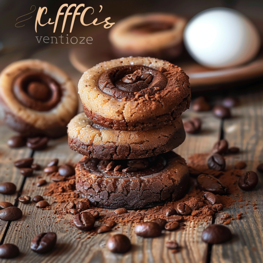 Un tavolo con caffè e biscotti.