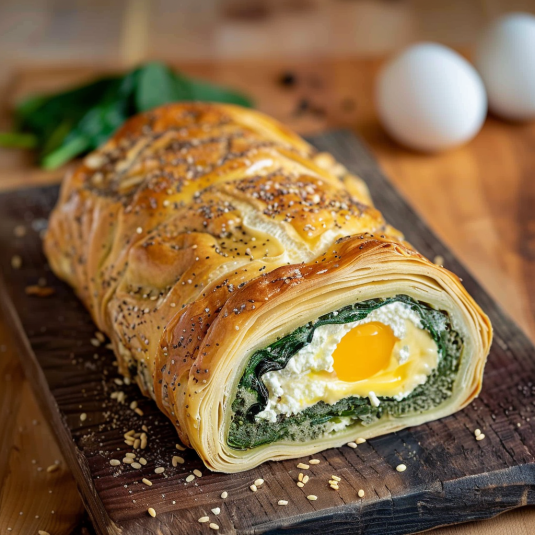 Un'immagine di un'insalata con uova e verdure.