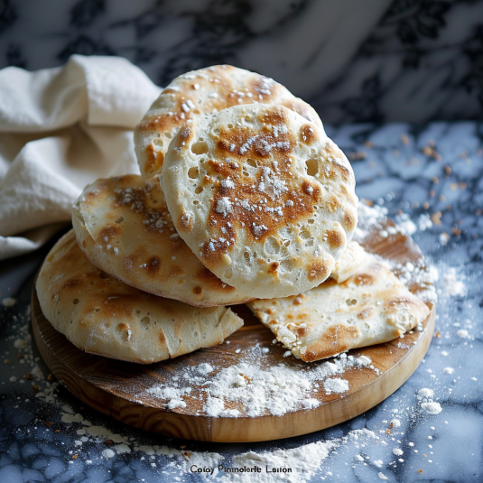 Pane tostato con polvere di zucchero.