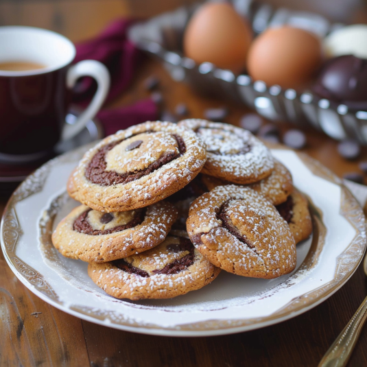 Piatti con crema e zucchero.