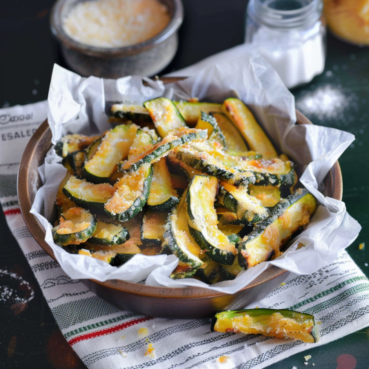 Una tazza con verdure croccanti.