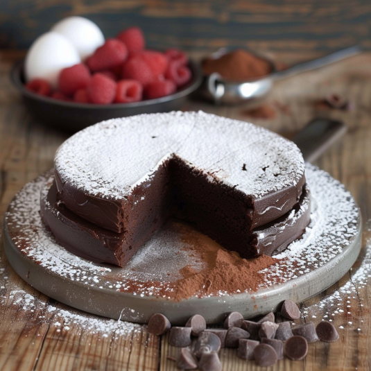 Un dolce con crema e frutta.