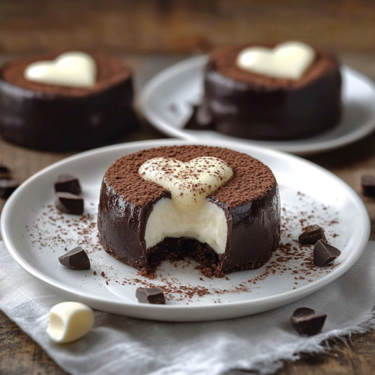Cake con crema e cioccolato.