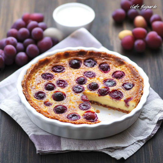 Torta con frutta e burro.