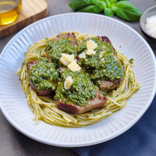 Piatti di carne con verdure.