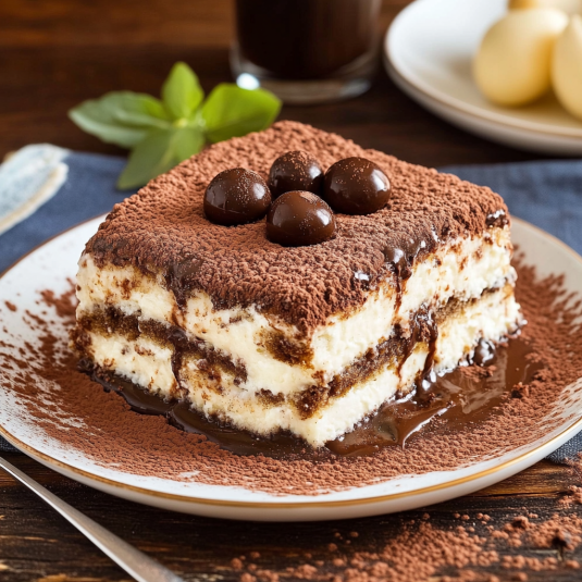 Un dolce a base di cioccolato e burro di cacao.