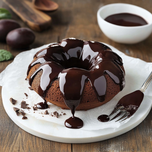 Cake con caramello.
