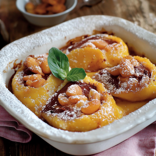 Torta con frullato di frutta e grano.