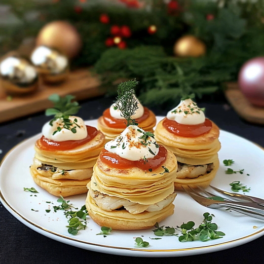 Piatti con crema e frullato di pomodoro.