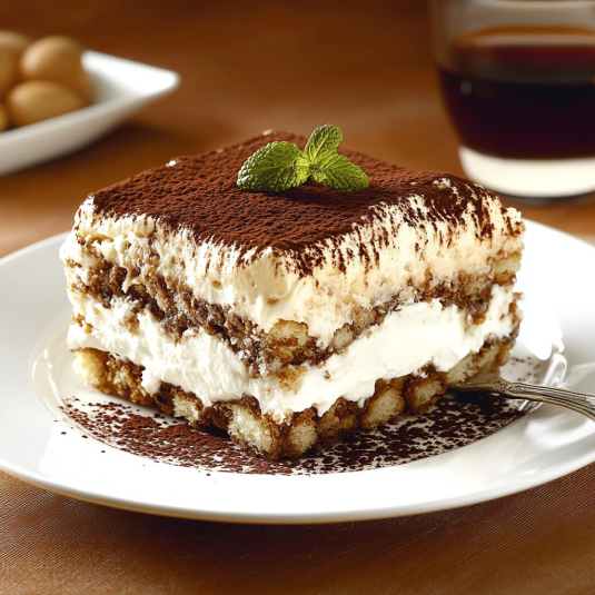 Un piatto di dolce con crema e frullato di limone.