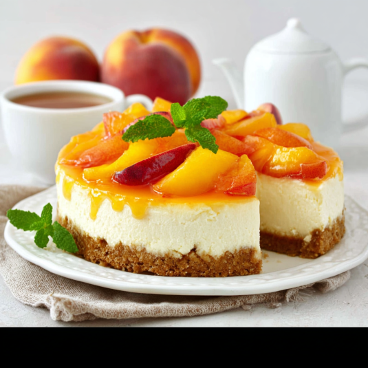 Una torta con frutta fresca e crema.