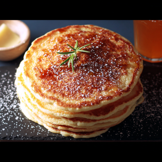 Pancakes con zucchero e spezie.