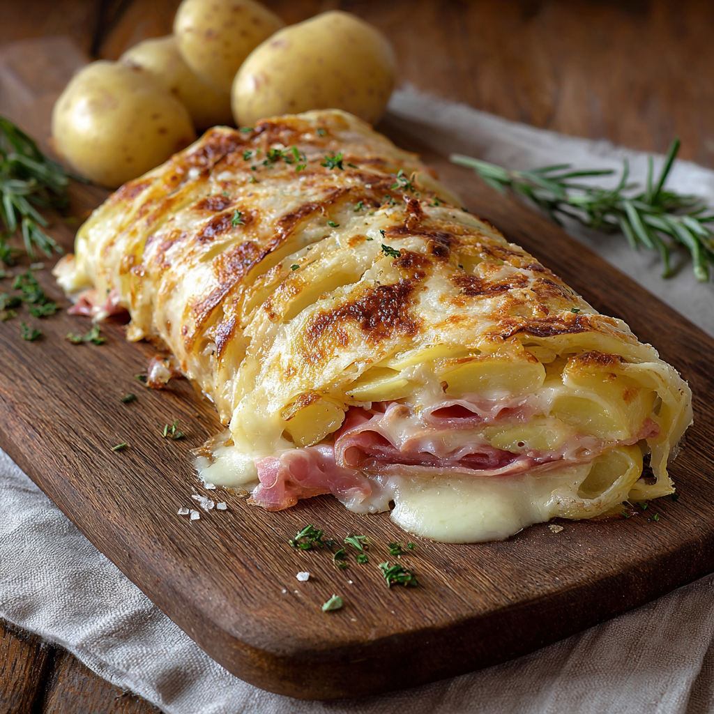 Une pâte de potatoes et de pâtes frites est servie sur une table avec une sauce blanche.