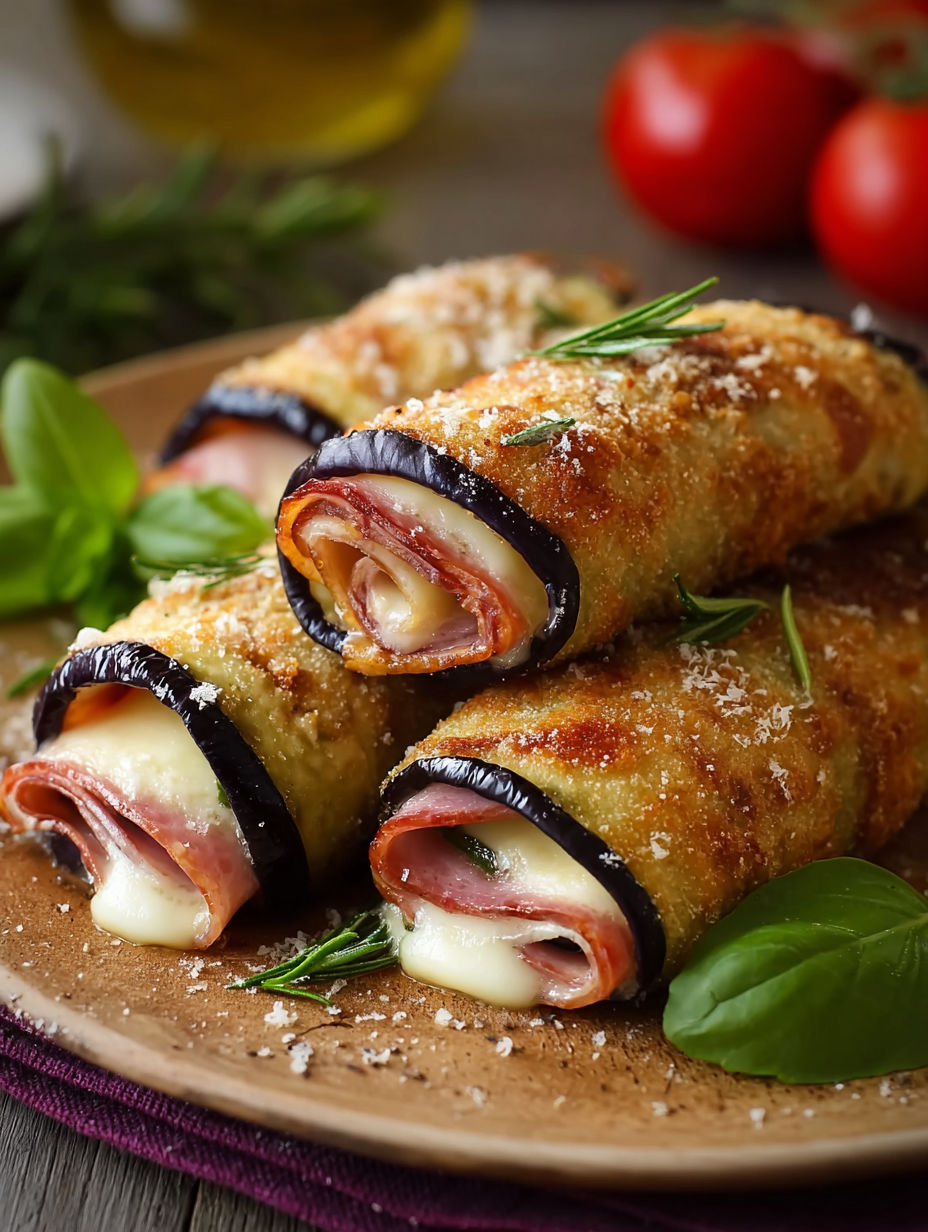 Involtini de raisins et de prosciutto, une recette de cuisine italienne préférée.