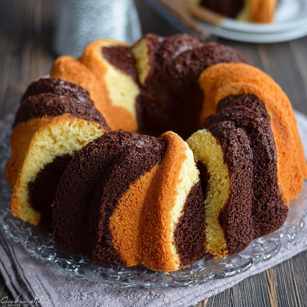 Une tarte aux fruits et au chocolat, délicieuse et facile à préparer, est servie sur un plateau.