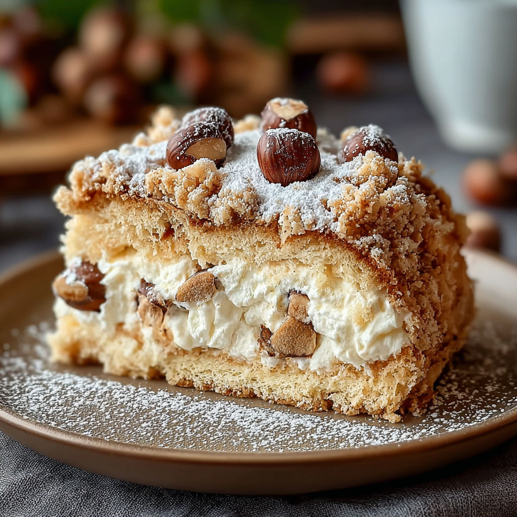 Une tarte aux noix et au chocolat, garnie de noix et de chocolat, est servie sur un plateau.