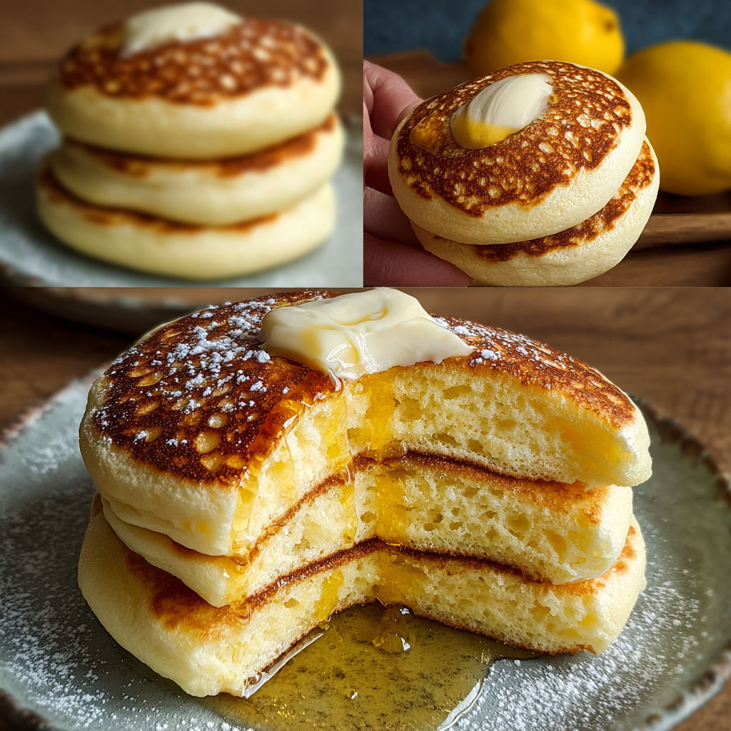 Le secrets pour avoir des pancakes aussi hauts et suaves sont le yogourt et le citron. Ces pancakes à la citronne sont ma nouvelle collation préférée avec seulement 85 Kcal.