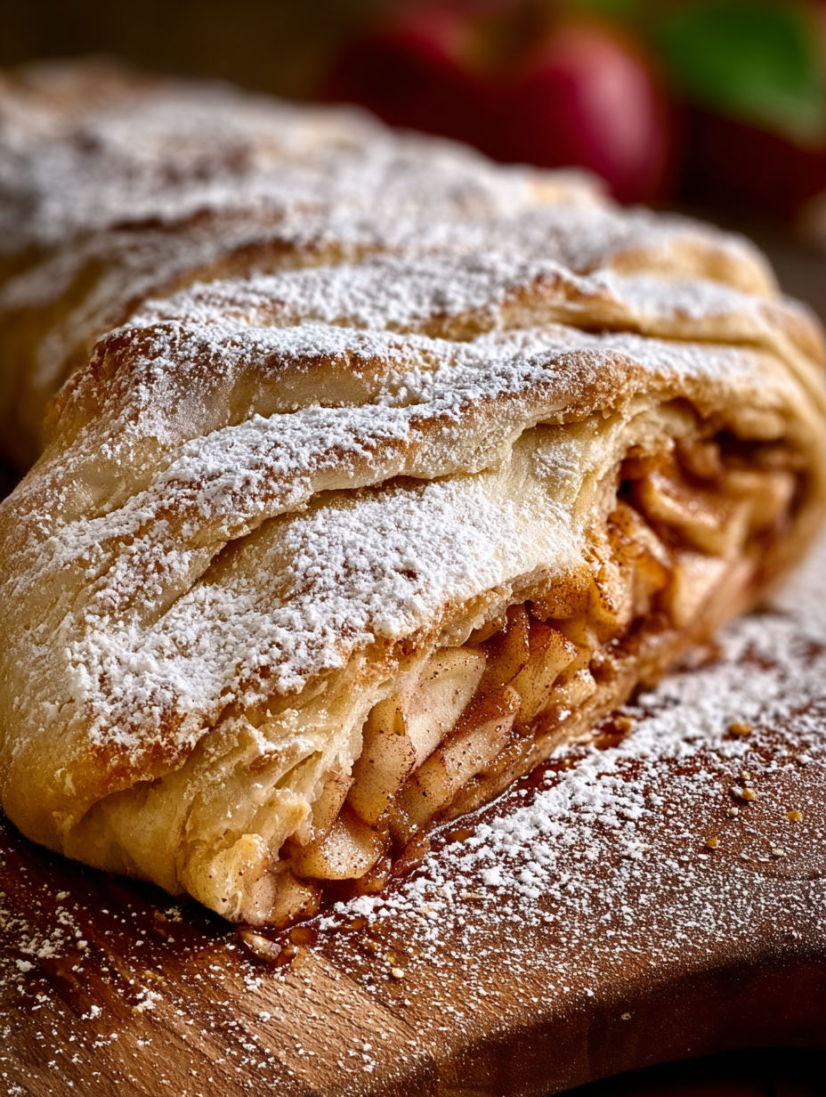 Une tourte de pommes et sucre, recette "Tourte aux pommes et sucre".