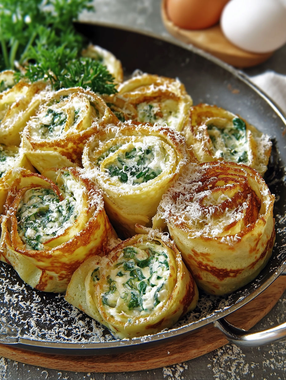 Une plaque de cuisson contenant des gâteaux de spinach et de fromage.