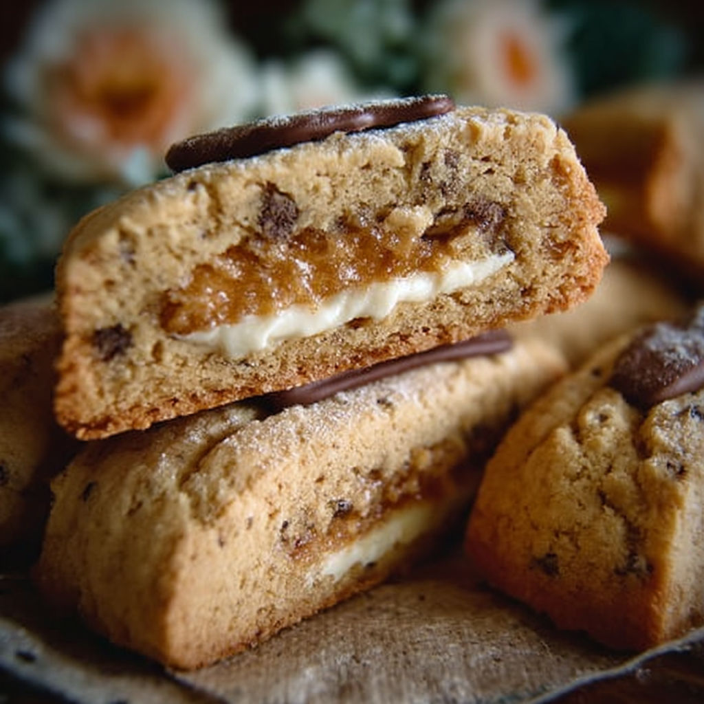 Biscotti del riciclo, une recette italienne de biscuits, est servie sur un plateau avec des biscuits et des fruits.