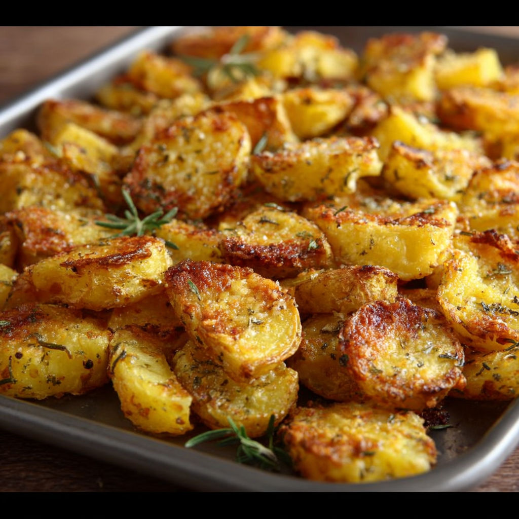 Une recette de pommes de terre frites avec des herbes et des épices.