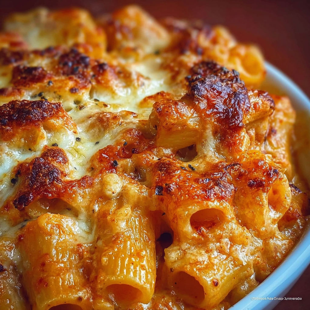Une recette de macaroni au fromage et aux herbes, servie dans un bol.
