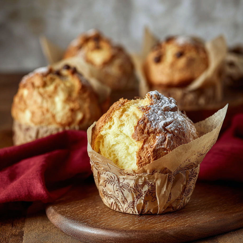 Mini panettoni facili e veloci.
