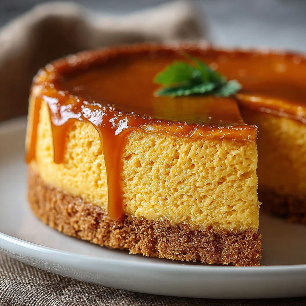 Une tarte aux fruits caramélisés sur un plateau.