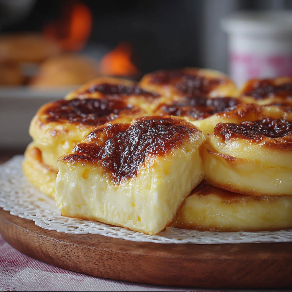 Une tarte aux fruits flambés, cuite et dégustée, est servie sur un plateau.