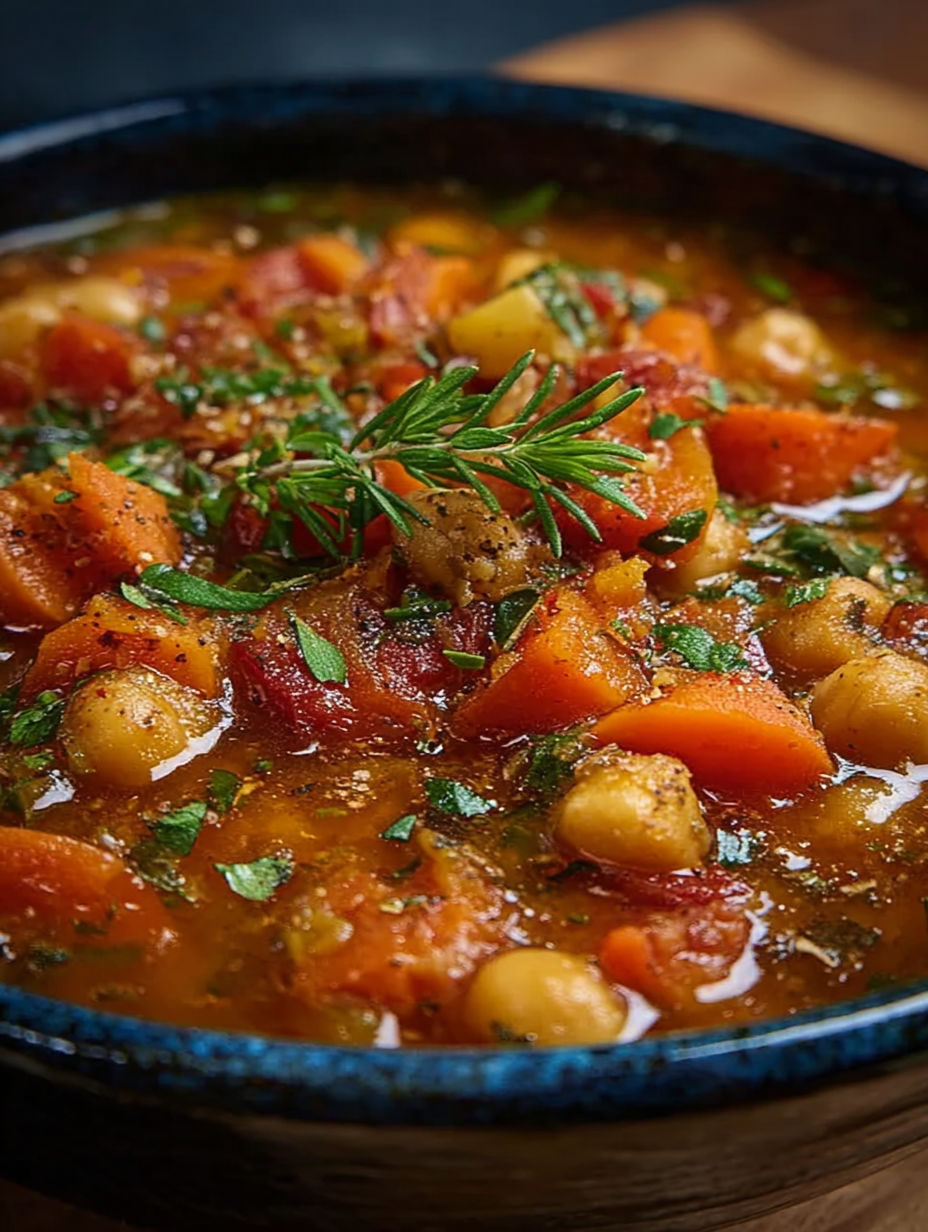 Une soupe riche et épicée, avec des légumes et des épices, est mon remède préféré pour soulager mon estomac et me donner de l'énergie.