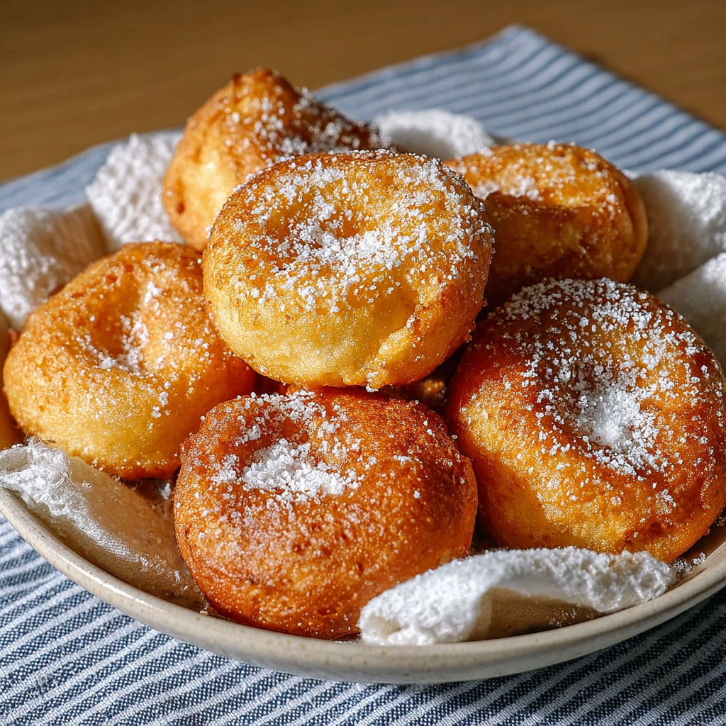 Un plateau de fritelles de miel sans olie et sans frittura, une tira l'autre (con seulement 90 kcal) !