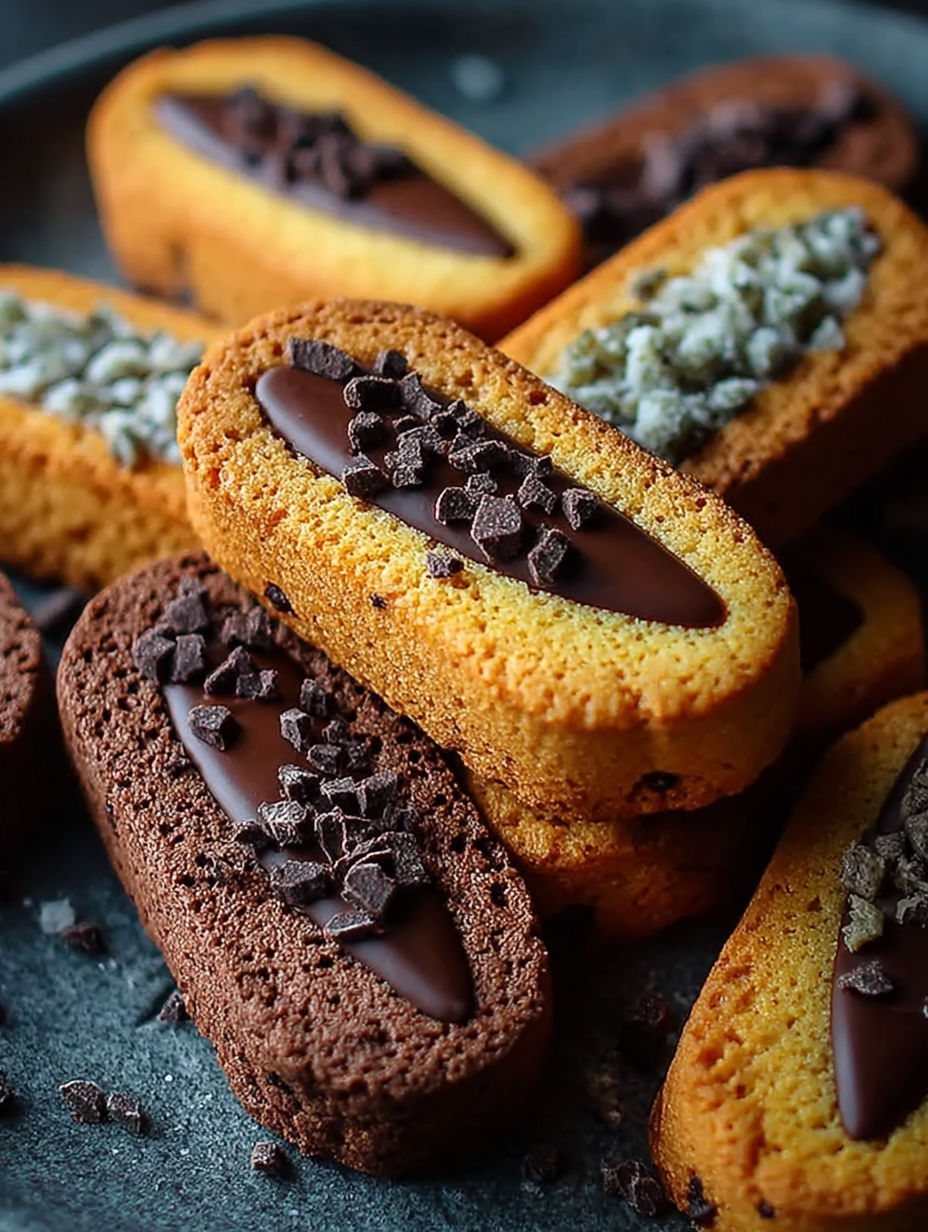 Une recette de gâteaux de chocolat et de biscuits.