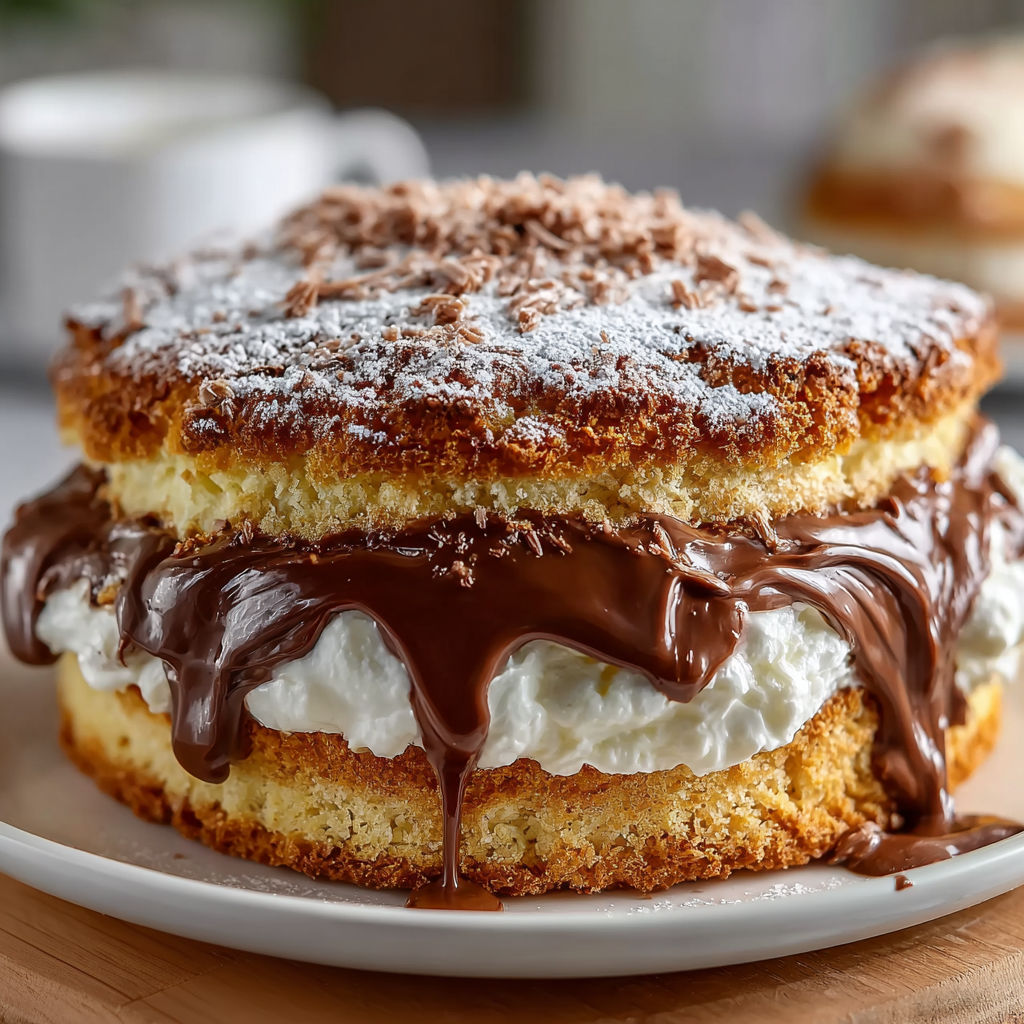 Une torta Moretto avec panna et Nutella, une recette sucrée et savoureuse.