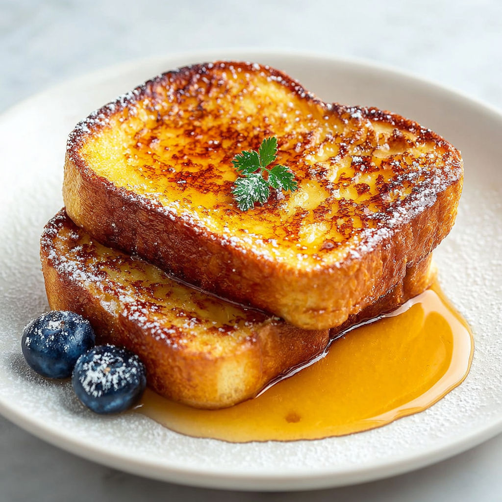 Une pile de crêpes sucrées avec des baies bleues sur un plateau.