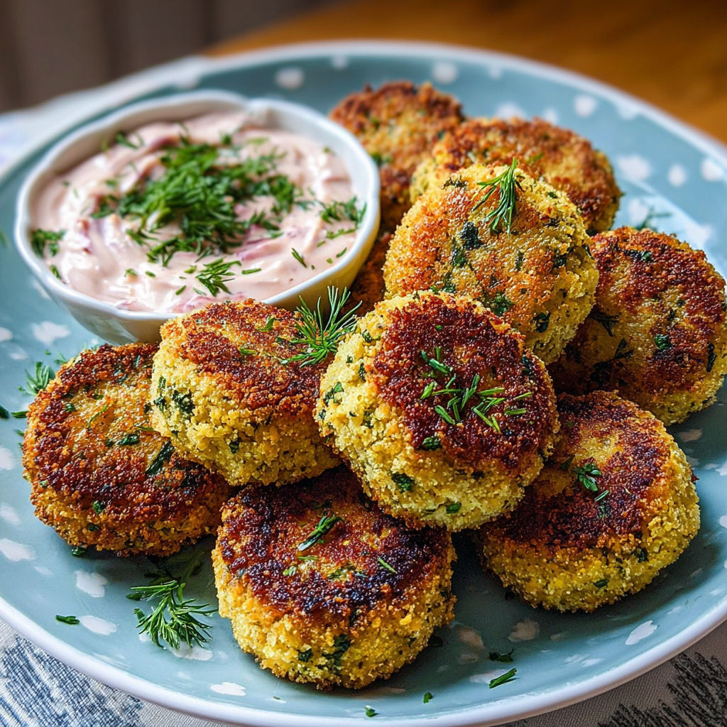 Une assiette de polpette ceci forno, avec une sauce et des herbes, est servie sur une table.