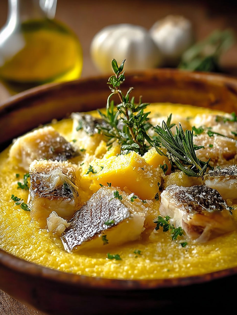 Une recette de soupes de poisson avec des herbes et des pommes de terre.