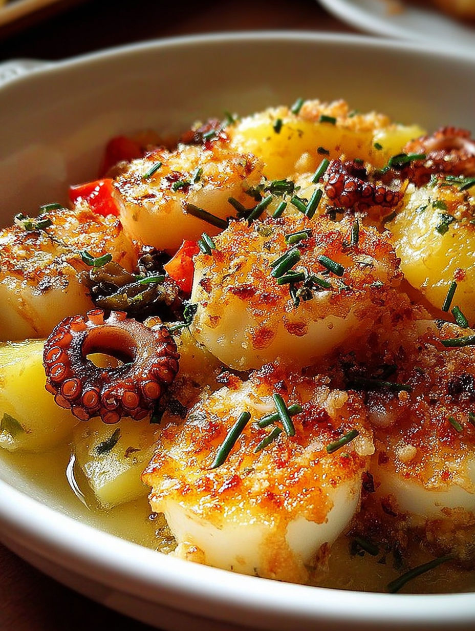 Une recette de poisson grillé avec des herbes et des légumes.