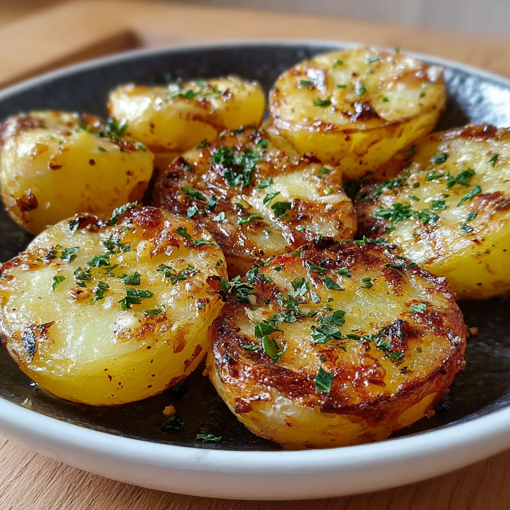 Une assiette de patates farcies al tomino.