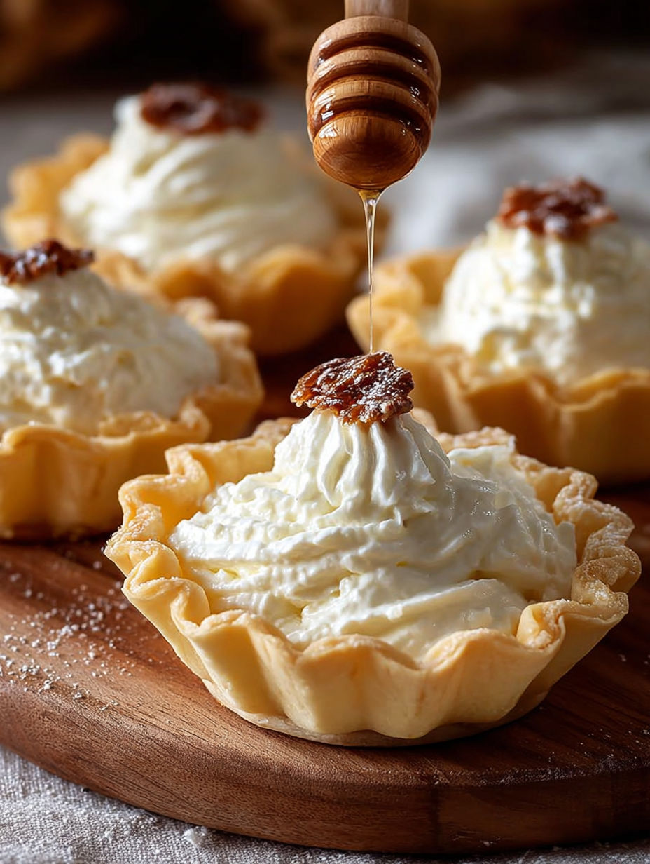 Une tarte aux pommes est servie avec une sauce caramélisée.