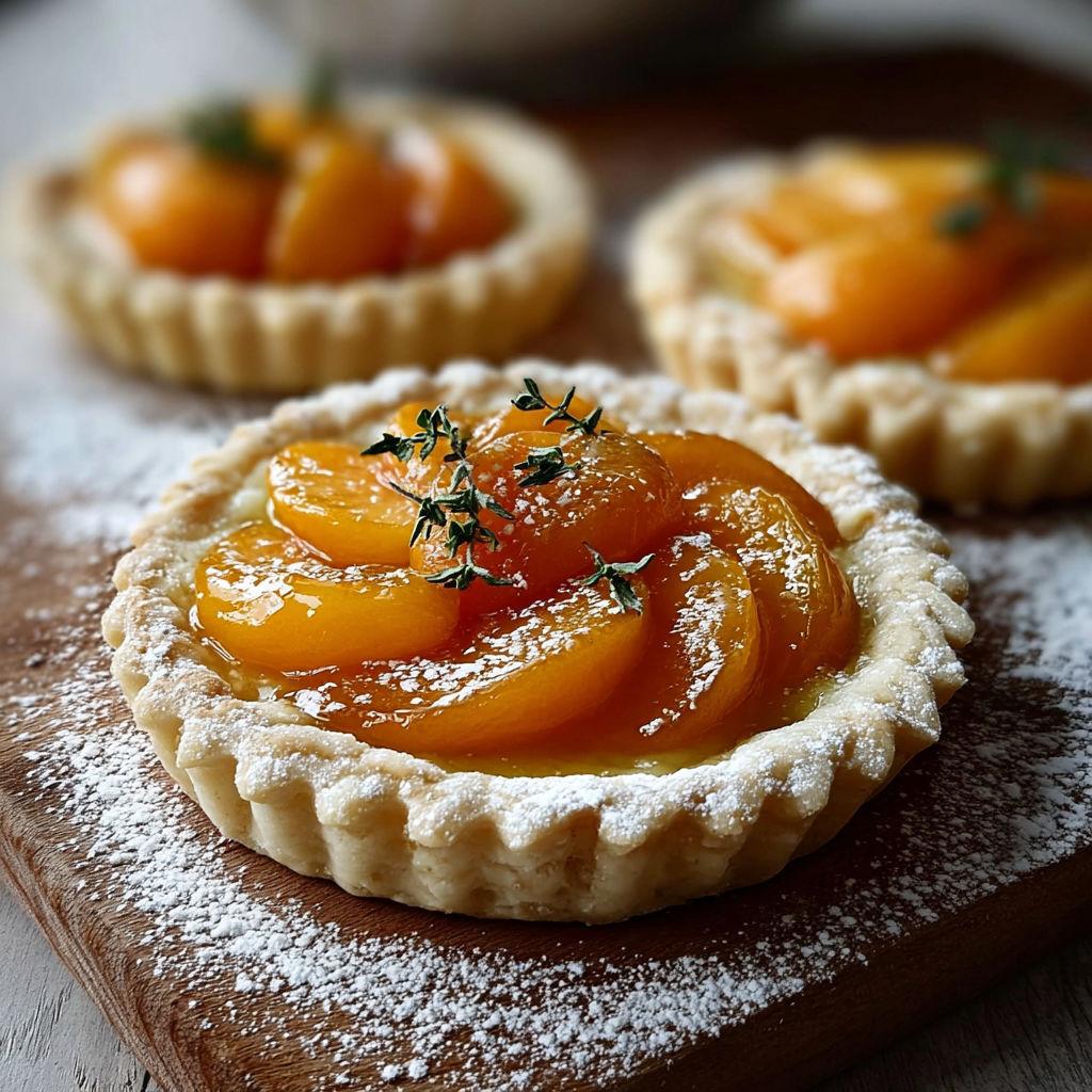 Une tartine de pêche et de thym, recette Tortine golose albicocche timo.