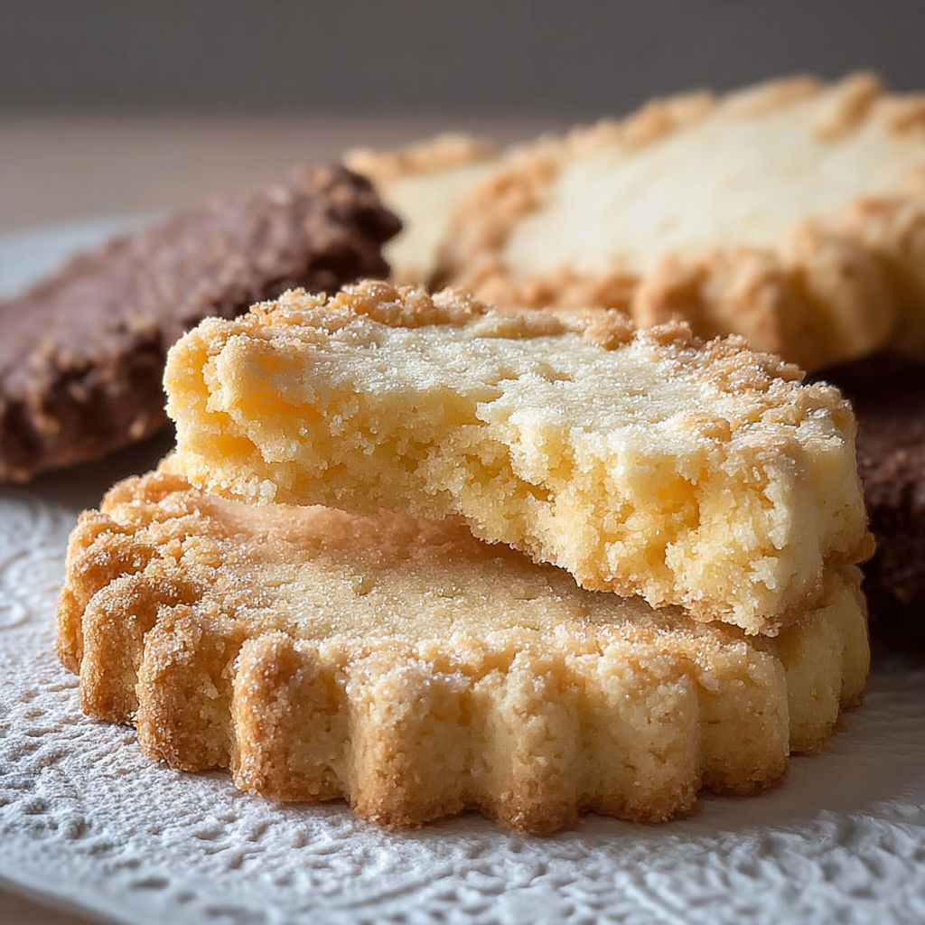 Une pâte à tartes est servie sur un plateau avec des tartes et des biscuits.