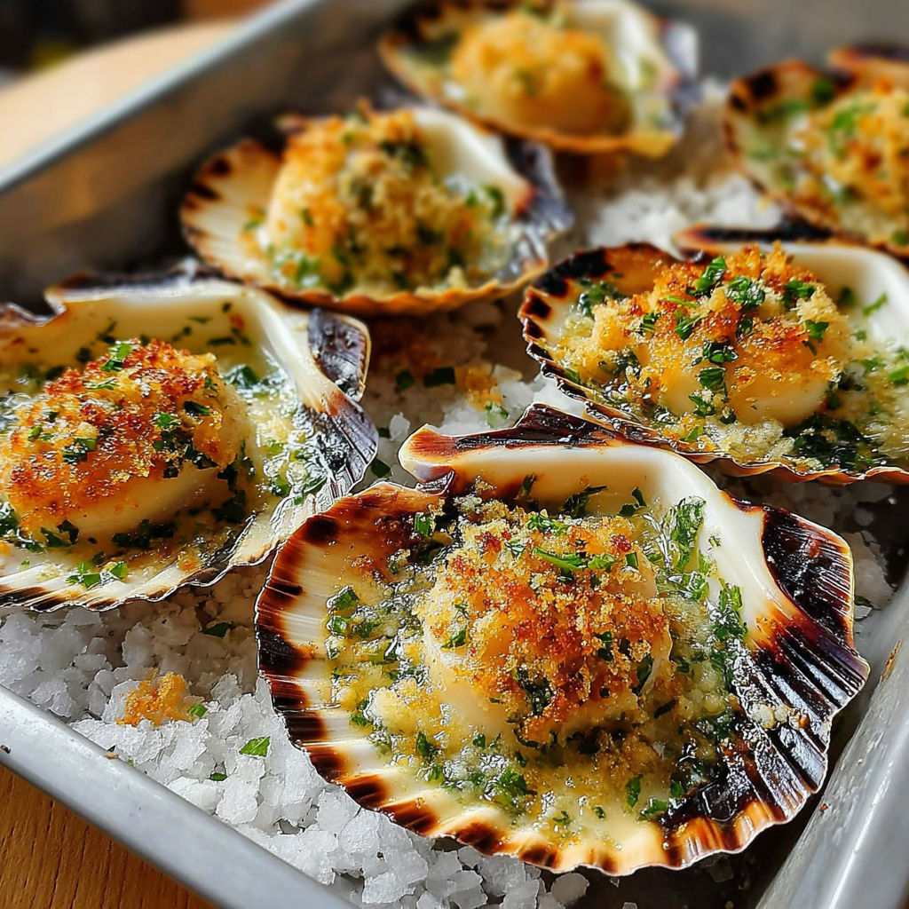 Capesante al forno, une recette délicieuse.